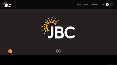 Screenshot of the JBC website